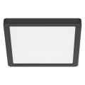 Plafon EVORA czarny kwadrat LED 24W 1680lm 3CCT żywotność 25000h do przedpokoju ML1797 Milagro
