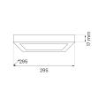 Plafon EVORA czarny kwadrat LED 24W 1680lm 3CCT żywotność 25000h do przedpokoju ML1797 Milagro