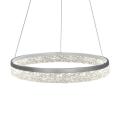Lampa wisząca GALA SILVER z ozdobnym ringiem LED 25W 4000K 2000lm ML2242 Milagro
