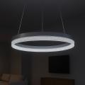 Lampa wisząca GALA SILVER z ozdobnym ringiem LED 25W 4000K 2000lm ML2242 Milagro