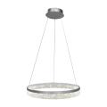 Lampa wisząca GALA SILVER z ozdobnym ringiem LED 25W 4000K 2000lm ML2242 Milagro