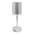 Dekoracyjna lampka nocna z kloszem SIMPLE Clear, akumulatorowa z ładowaniem USB-C ML2289 Milagro