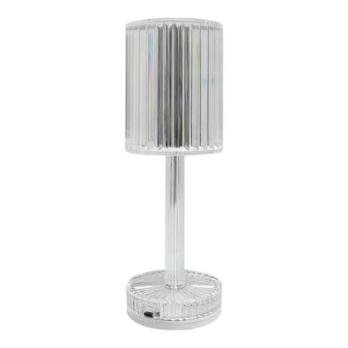 Dekoracyjna lampka nocna z kloszem SIMPLE Clear, akumulatorowa z ładowaniem USB-C ML2289 Milagro
