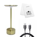 Lampka na stolik w restauracji sypialni TAVOLO złota akumulatorowa LED 2.5W ML2268 Milagro
