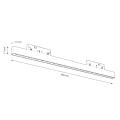 Reflektorek magnetyczny Magnetic track 5 LED 10W 4000K czarny ML2151 Milagro