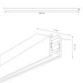 Szyna podtynkowa magnetic track 5 200cm czarna ML2163 Milagro