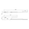 Łącznik prosty z kablem magnetic track 5 czarny ML2168 Milagro