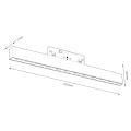 Reflektorek magnetyczny Magnetic track 10 LED 12W 3000-6000K czarny ML2176 Milagro