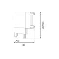 Slim Magnetic Track Biały Łącznik Szyn L ML2218 Milagro