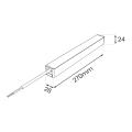 Slim Magnetic Track Czarny Zasilacz 200W 48V ML2229 Milagro