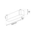 Zaślepka do kabli Wire storage Biały Slim Magnetic Track ML2232 Milagro
