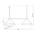 Lampa wisząca CAPITAL TAUPE 2xGX53 MLP2472 Milagro