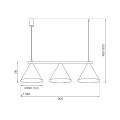 Lampa wisząca CAPITAL TAUPE 3xGX53 MLP2473 Milagro