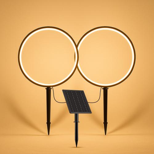 Lampa Solarna Rings 2x1,5W 2x25lm 3000K EKO2360 Eko-Light