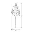 Choinka mini biała 1W LED ML2408 Milagro
