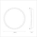 Lampa sufitowa CALI round 30W LED ML1846 Milagro