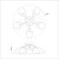 Lampa sufitowa PORTOS 5xE14 ML2267 Milagro