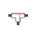 Łącznik Lampy Track Light White 3 Circuit Typ: T UR | ML7095 EKO-LIGHT
