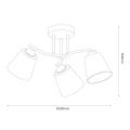 Lampa sufitowa Pafos 3xE27 ML2260 Milagro