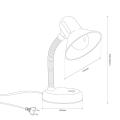 Lampka biurkowa Mentor Czerwony 1xE27 ML2571 Milagro