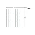 Kurtyna Okienna Girlanda Mery 300 LED USB Zimna 9000K EKG2681 Eko-Light