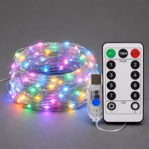 Kurtyna Okienna Girlanda Mery 300 LED USB Kolorowa EKG2682 Eko-Light