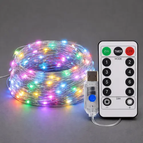 Kurtyna Okienna Girlanda Mery 300 LED USB Kolorowa EKG2682 Eko-Light