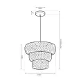 Lampa wisząca Tulum 1xE27 ML2586 Milagro
