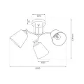 Lampa sufitowa PAFOS GOLD 3xE27 ML2765 Milagro