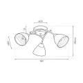 Lampa sufitowa CLARA 3xE27 ML2758 Milagro
