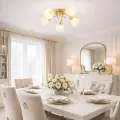 Lampa sufitowa CLARA GOLD 5xE27 ML2761 Milagro