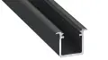 Profil aluminowy czarny typ G 1m + klosz mleczny EKPR6367 Eko-Light