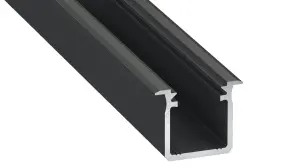 Profil aluminowy czarny typ G 1m + klosz mleczny EKPR6367 Eko-Light