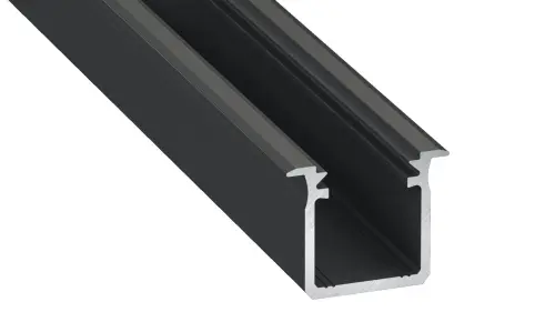 Profil aluminowy czarny typ G 1m + klosz mleczny EKPR6367 Eko-Light