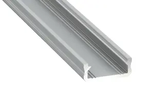 Profil aluminiowy srebrny typ D 2m + klosz mleczny EKPR0088 Eko-Light