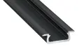 Profil aluminiowy czarny typ Z 1m + klosz mleczny EKPR6381 Eko-Light
