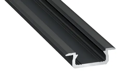 Profil aluminiowy czarny typ Z 1m + klosz mleczny EKPR6381 Eko-Light