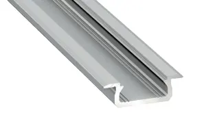 Profil aluminiowy srebrny typ Z 1m + klosz mleczny EKPR6481 Eko-Light