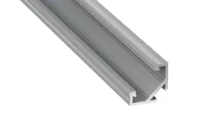 Profil aluminiowy narożny srebrny typ C 1m + klosz mleczny EKPR6511 Eko-Light