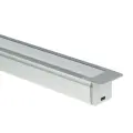 Profil aluminowy srebrny typ G 1m + klosz mleczny EKPR6559 Eko-Light