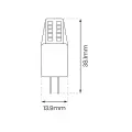 Żarówka LED 2,3W G4 12V 4000K Silikon EKZA1729 Eko-Light
