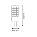 Żarówka LED 2W G4 12V 3000K Ceramiczna + PC EKZA1732 Eko-Light