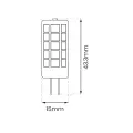 Żarówka LED 3W G4 12V 3000K Ceramiczna + PC EKZA1734 Eko-Light