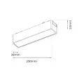 Reflektorek Slim Magnetic Track Czarny 23cm 10W LED Tuya CCT 48V ML2587 Milagro