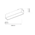 Reflektorek Slim Magnetic Track Biały 61cm 20W LED Tuya CCT 48V ML2590 Milagro