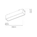 Reflektorek Slim Magnetic Track Czarny 91cm 30W LED Tuya CCT 48V ML2591 Milagro