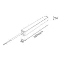 Zasilacz Slim Magnetic Track Czarny 100W 48V ML2601 Milagro