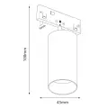 Reflektorek Magnetic Track 5mm 10W CCT 48V ML2614 Milagro