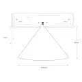 Reflektorek Magnetic Track Cone 5mm 7W CCT 48V ML2616 Milagro