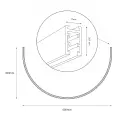 Szyna 1/2 Okrąg Natynk Magnetic Track 5mm fi 60cm ML2619 Milagro